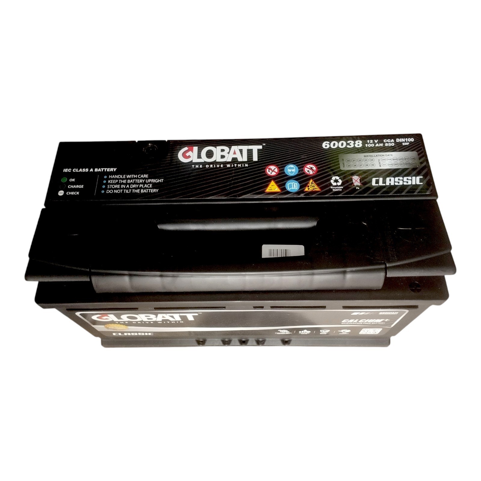 GLOBATT SMF DIN100 – HEAVY-DUTY MAINTENANCE-FREE BATTERY FOR SUVs, PICKUPS & COMMERCIAL VEHICLES