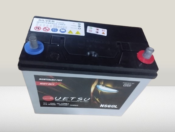 VETSU NS60L – RELIABLE MAINTENANCE-FREE BATTERY FOR SMALL TO MID-SIZE VEHICLES